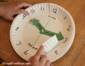 Utterly Easy Paper Plate Clock