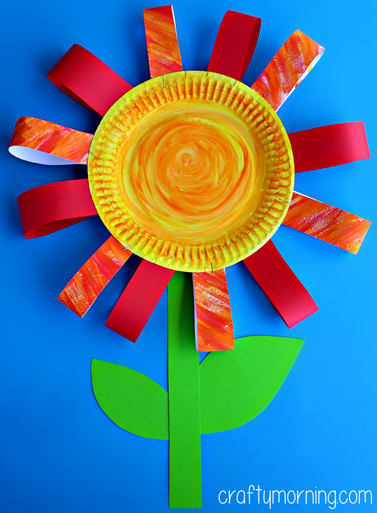 Easy Paper Plate Flower Craft for Beginners