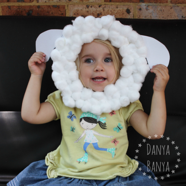 Utterly Adorable Paper Plate Sheep Mask