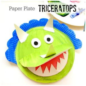 Paper Plate Triceratops