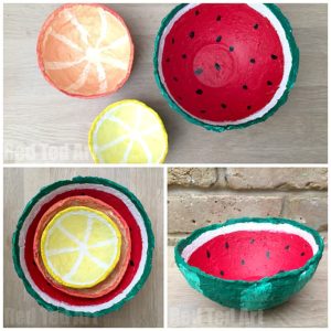 Did you know you can turn shredded paper into Beautiful Paper Mache Bowls?