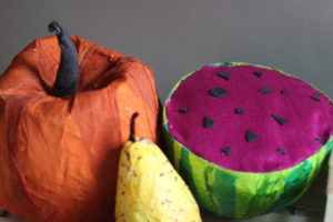Kids School Projects: Make Colorful Paper Mache Vegetables and Fruits Craft