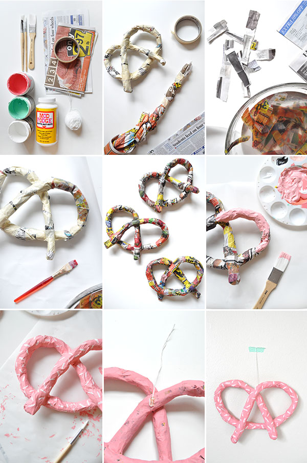 Appetizing Paper Mache Pretzel Crafts