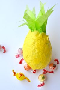 DIY Paper Mache Pineapple Pinatas