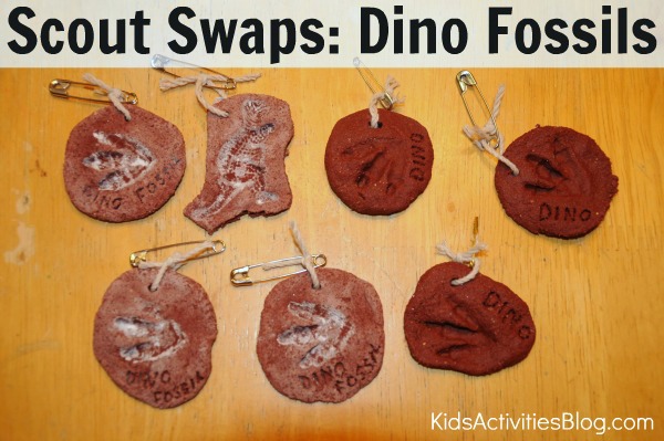 Scout Swaps DIY Dinosaur Fossils with Pin Up Capacity