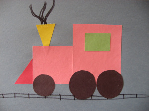 Kids Craft: Cute Construction Paper Train