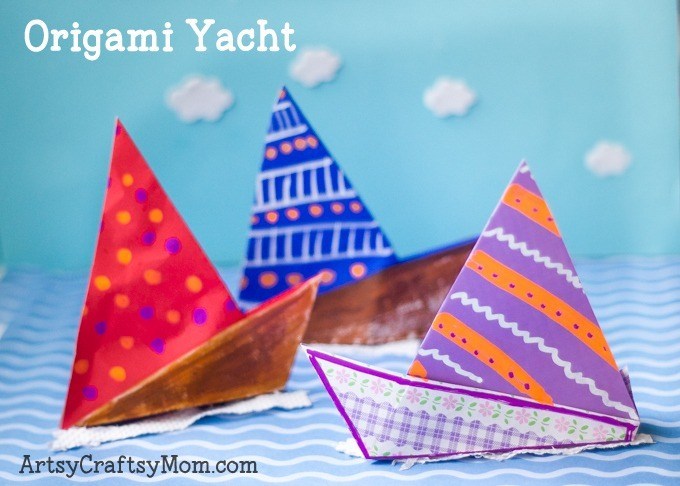Origami Yacht Craft Rich in Color: Back-to-School Kids Project
