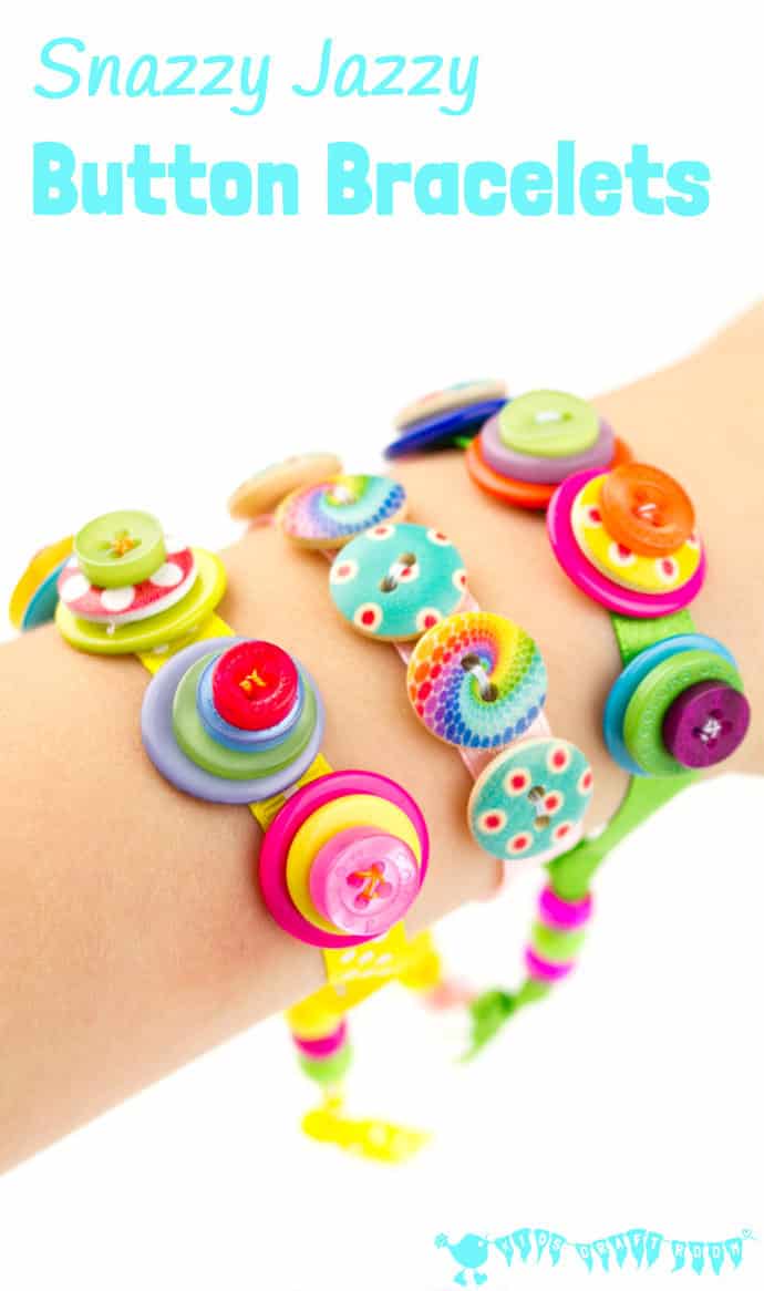 Quick & Easy Jazzy Button Bracelet Crafts for Toddlers