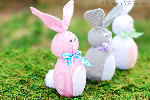Cute and Soft Stock Bunny Easter Craft for Kids