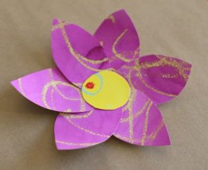 Paper Crafts for Kids: Super Simple Watercolor Resist Flower