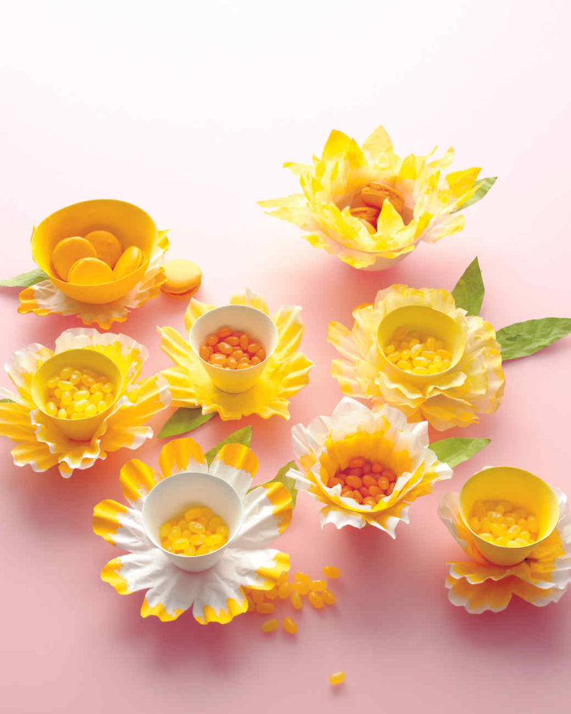 Coffee Filter Spring Flower Treat Bowl Decor