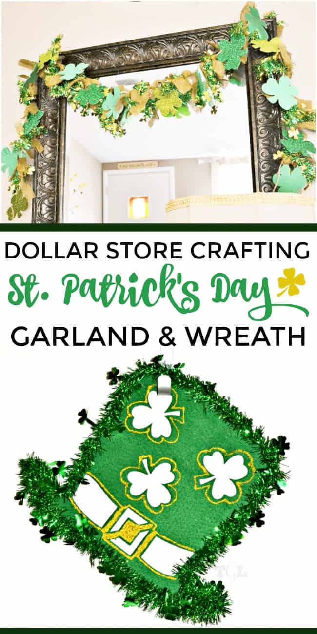 DIY Shamrock Garland: Dollar Store Crafting