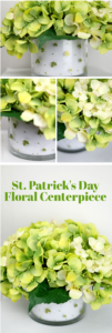DIY Holiday Craft: Shamrock Floral Arrangement Centerpiece in Bunch of Felt Flower Form with Sub ...