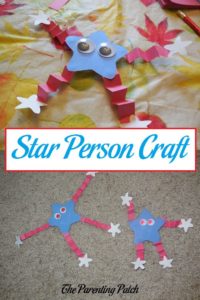 Star Person Paper Craft with Googly Eyes