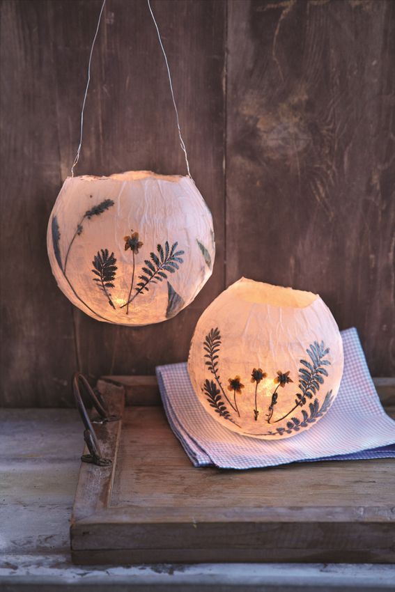 A Paper Mache Project Beautiful Hanging Lanterns Truly Hand Picked