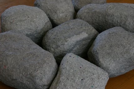 Paper Mache Rocks: Decorative Stuff