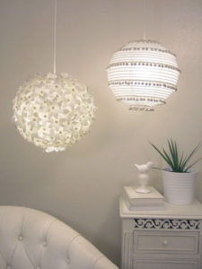 Beautiful All White Paper Lanterns