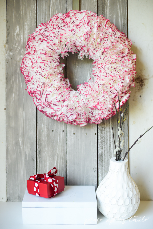 DIY Fall Wreath from Watercolored Coffee Filter