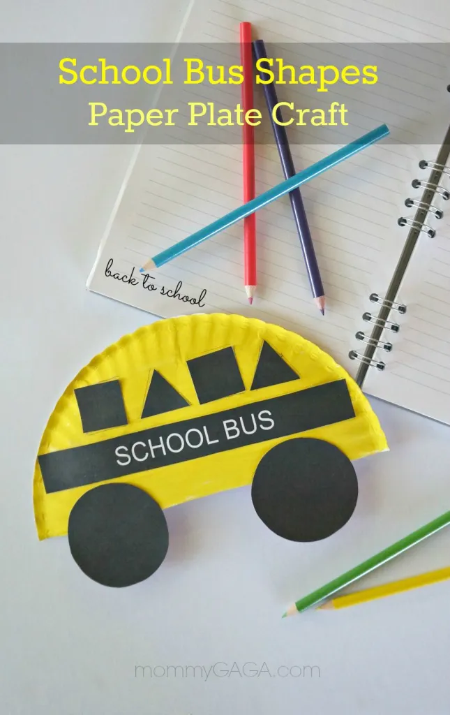 4. Easy DIY paper plate school bus