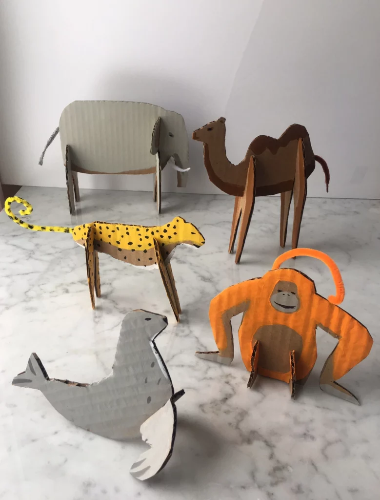 DIY Easy Cardboard Crafts Carboard Animals
