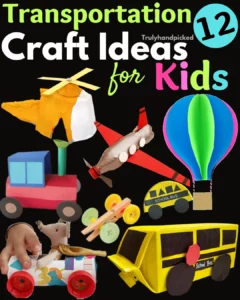 12 Simple Transportation Art & Craft Ideas: Activities for Preschool Kids