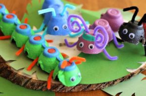 Egg Carton Bugs: Cute Cardboard Craft Idea for Kids