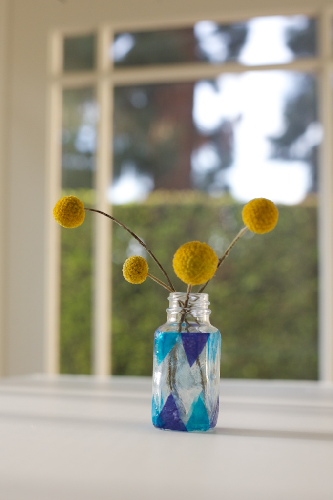 Modern Summer Craft: Stained Glass Painted Vase