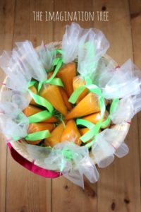 Play Dough Carrots: Easter Gift Craft Project for Springtime