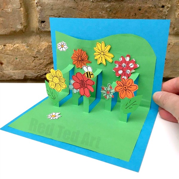 DIY Mother’s Day Craft: 3D Flower Opo-Up Card Idea