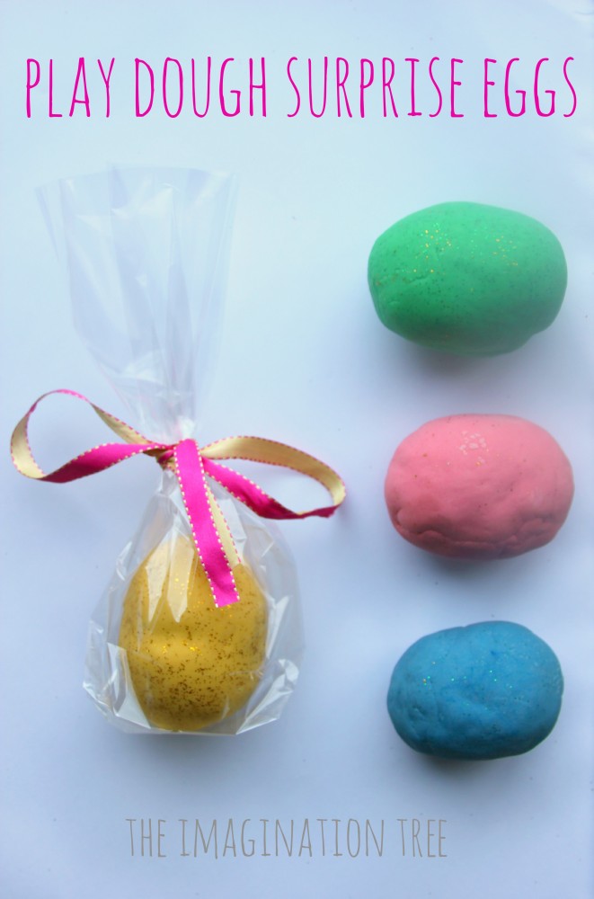 Play Dough Surprise Egg Craft with Food Coloring