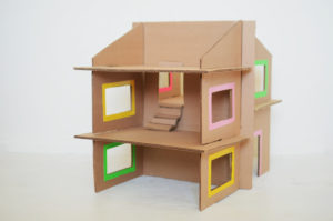 2-Floor Cardboard Dollhouse: A DIY Cardboard Project for Girls