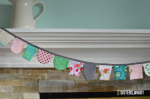 All-Sewed Fabric Scrap Craft: DIY Scrap Fabric Banner for Festive Decor