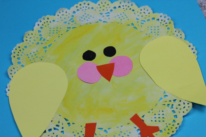 Doily Easter Chick Craft: Preschool Spring Project for Kids