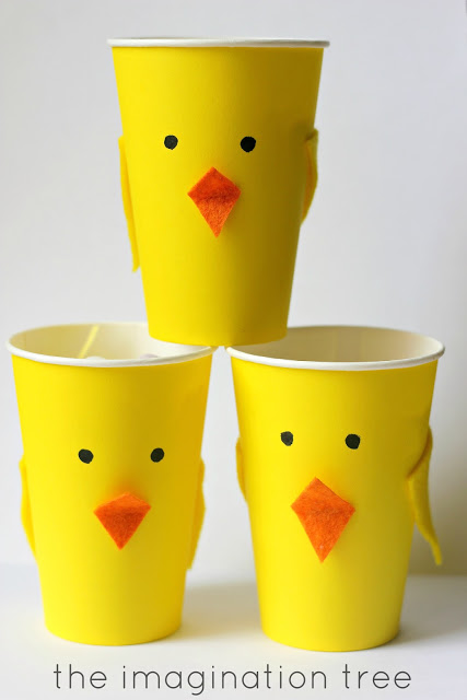 Totally Adorable Easter Chick Treat Cup Crafts