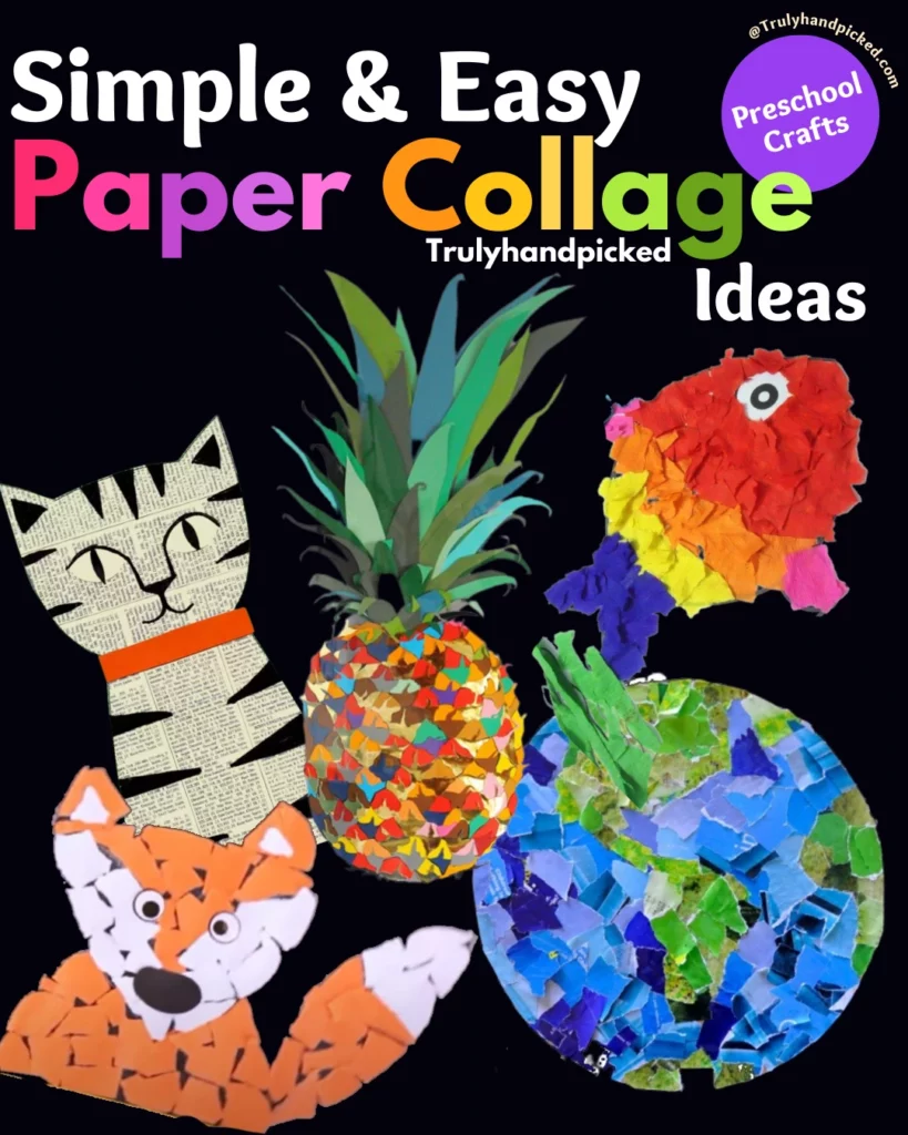 #12 Paper Collage Making Ideas: Easy Arts for Kids