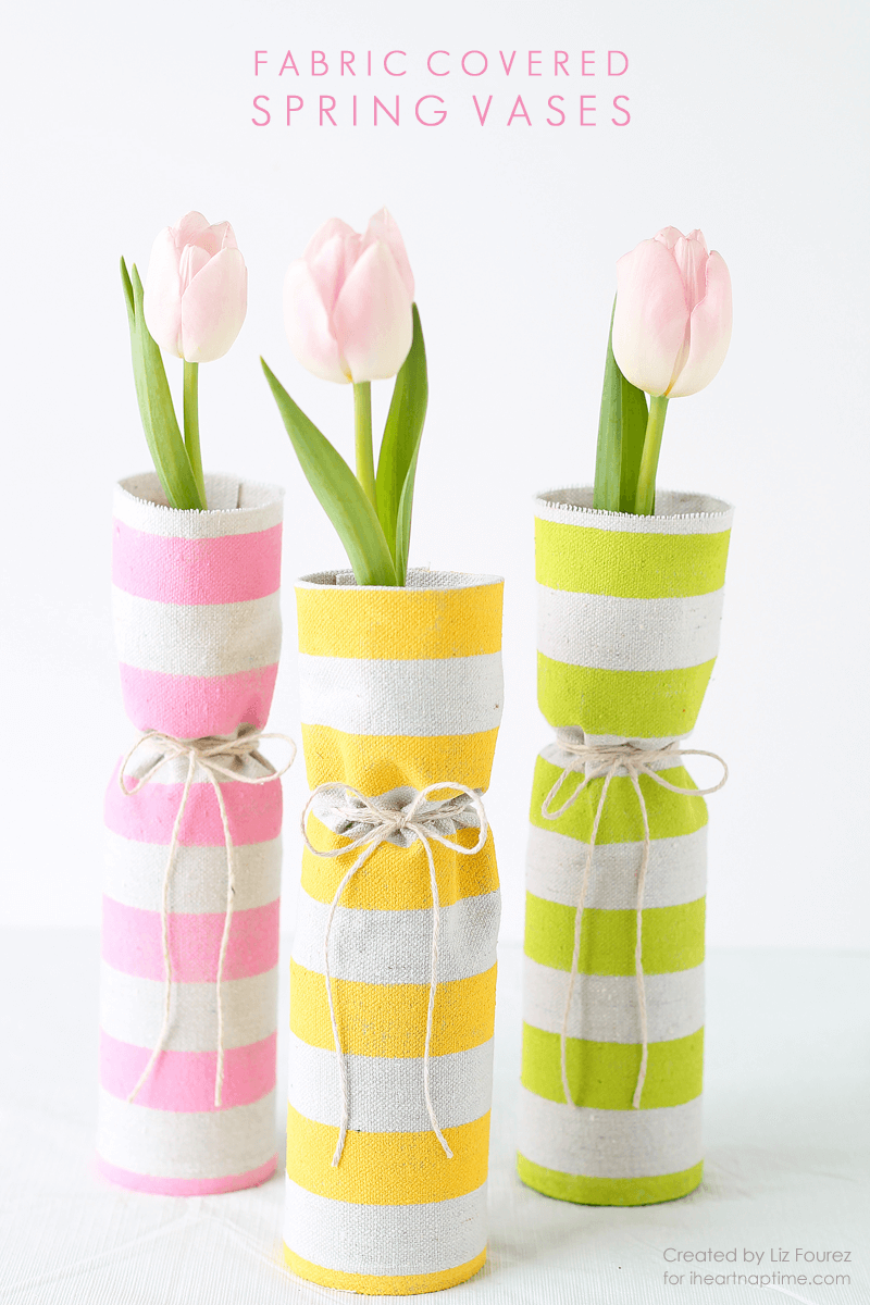 Nature Love: DIY Fabric Cover Spring Vase