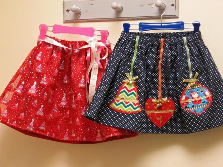 Fee Pattern Christmas Glitter Skirts: Captivating Christmas Ornament Designs on Various Dress Ma ...
