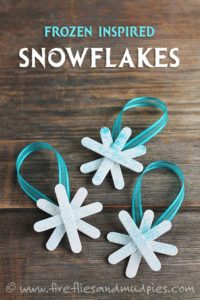 Frozen-Inspired Snowflake Ornaments Idea for Toddlers
