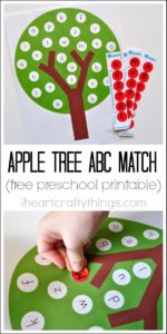Apple Tree ABC Match: A Common Alphabetical Game for Kids