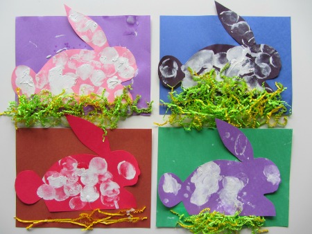Super Fun Springtime Craft: Cute Easter Bunny Projects with Colorful Sheets