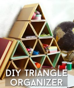 Simple-to-Craft Triangle Organizer from Cardboard Boxes