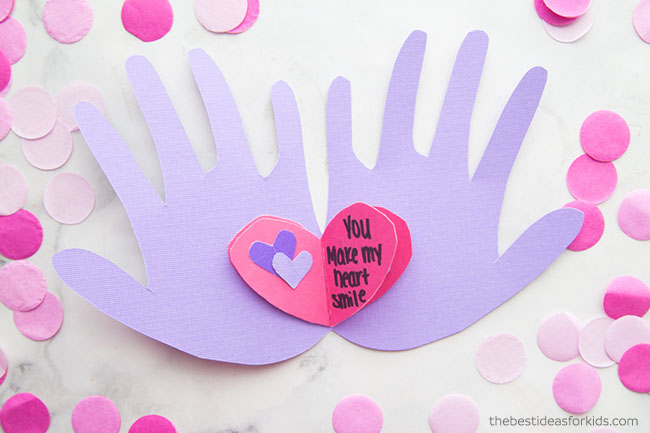 DIY Mother’s Day Paper Craft Idea: Handprint Card with Cute Message