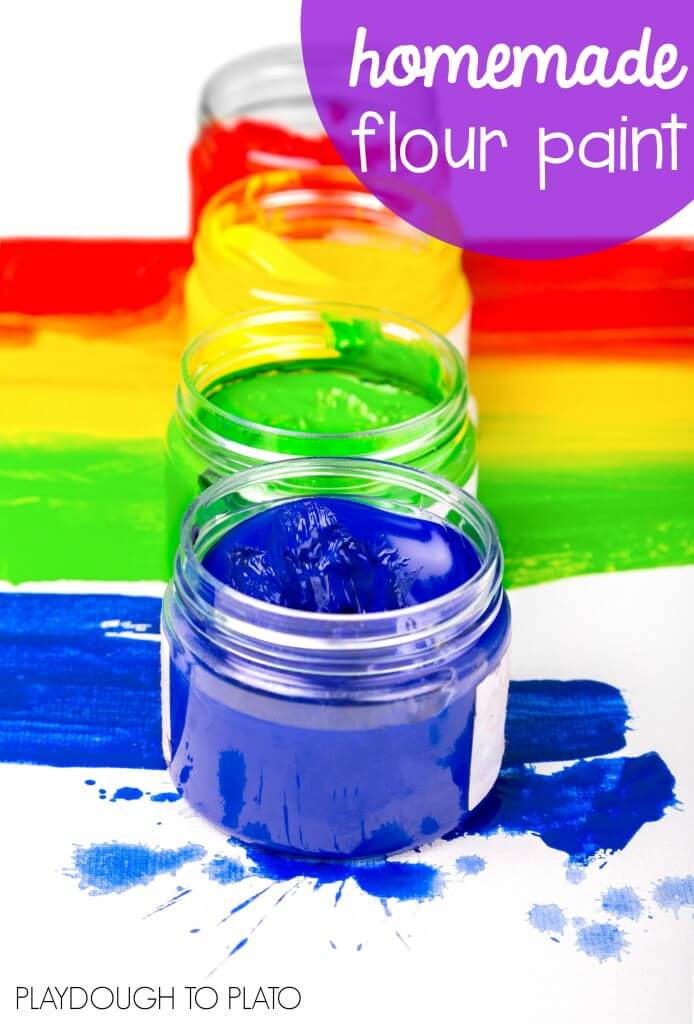 Home Flour Paints: Colorful Summer Activity