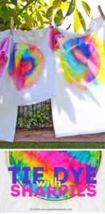 DIY T-Shirt Designing: Tie-Dyed Colors with Sharpies