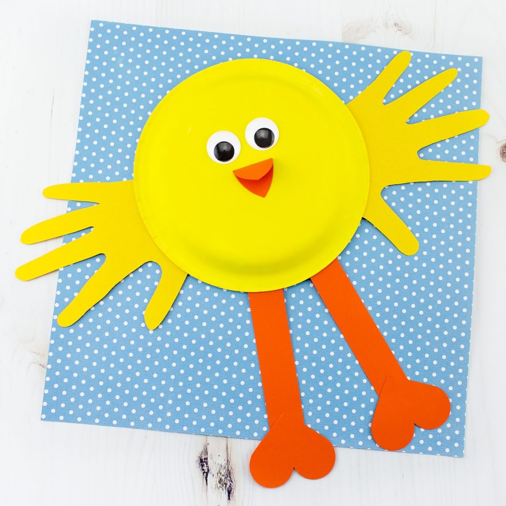 DIY Cute Easter Craft: Paper Plate Chick Craft