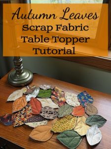 How to Make Quilted Fall Leaves Table Topper out of Fabric Scraps