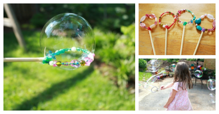 Utterly Pretty Beaded Bubble Wands for Girls