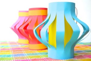 Simple and Colorful Paper Lanterns: Summer Time Festive Craft