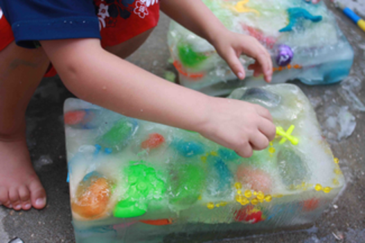 Ice Block Treasure Hunt: A Smart Ice Game Idea for Toddlers