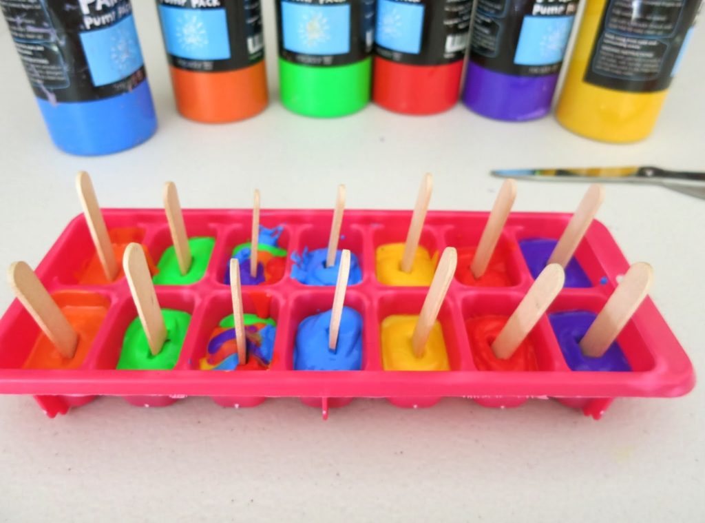 Paintsicles Frozen Paint Cubes: Creative Ice Activity for Kids